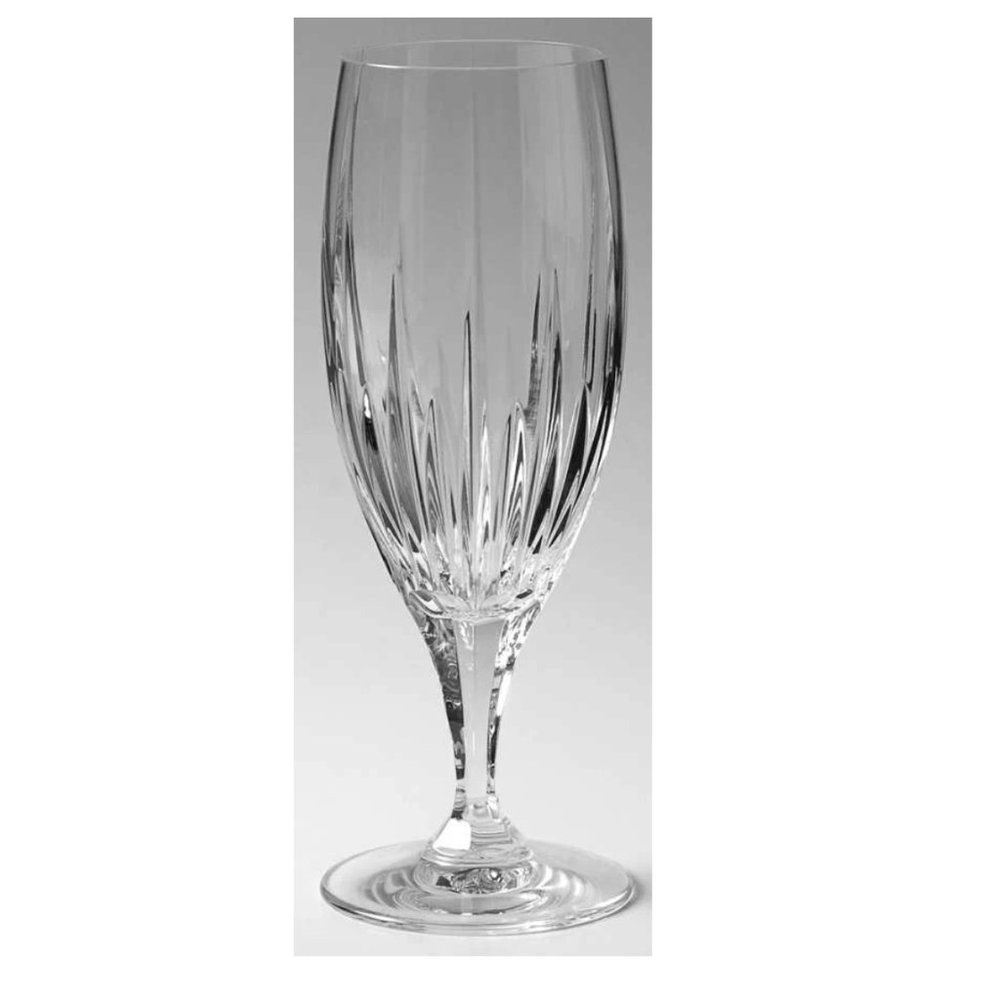 4 MIKASA Iced Tea Arctic Lights Crystal Glasses